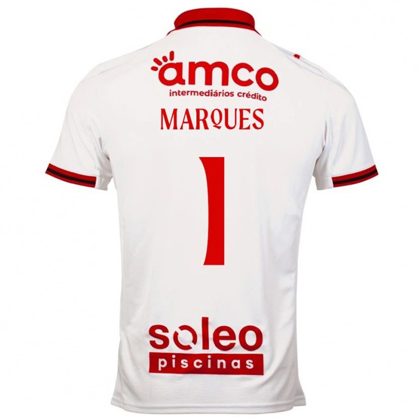 Danxen Hombre Camiseta André Marques #1 Blanco Rojo 2ª Equipación 2025/26 La Camisa México