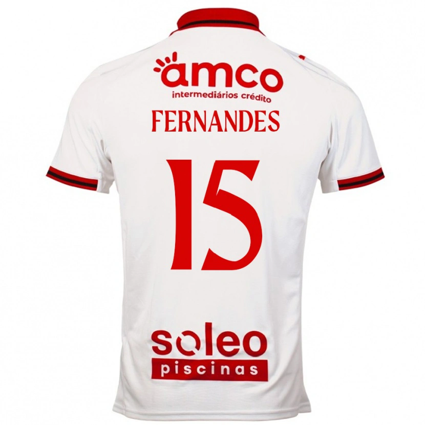 Danxen Hombre Camiseta Valdir Fernandes #15 Blanco Rojo 2ª Equipación 2025/26 La Camisa México