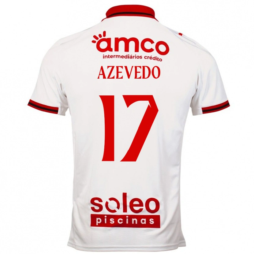 Danxen Hombre Camiseta Mariana Azevedo #17 Blanco Rojo 2ª Equipación 2025/26 La Camisa México