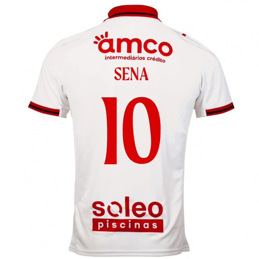Danxen Hombre Camiseta Taty Sena #10 Blanco Rojo 2ª Equipación 2025/26 La Camisa México