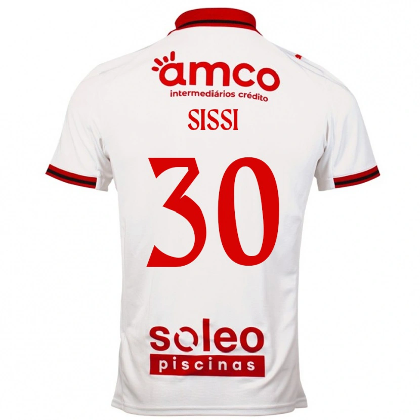Danxen Hombre Camiseta Sissi #30 Blanco Rojo 2ª Equipación 2025/26 La Camisa México