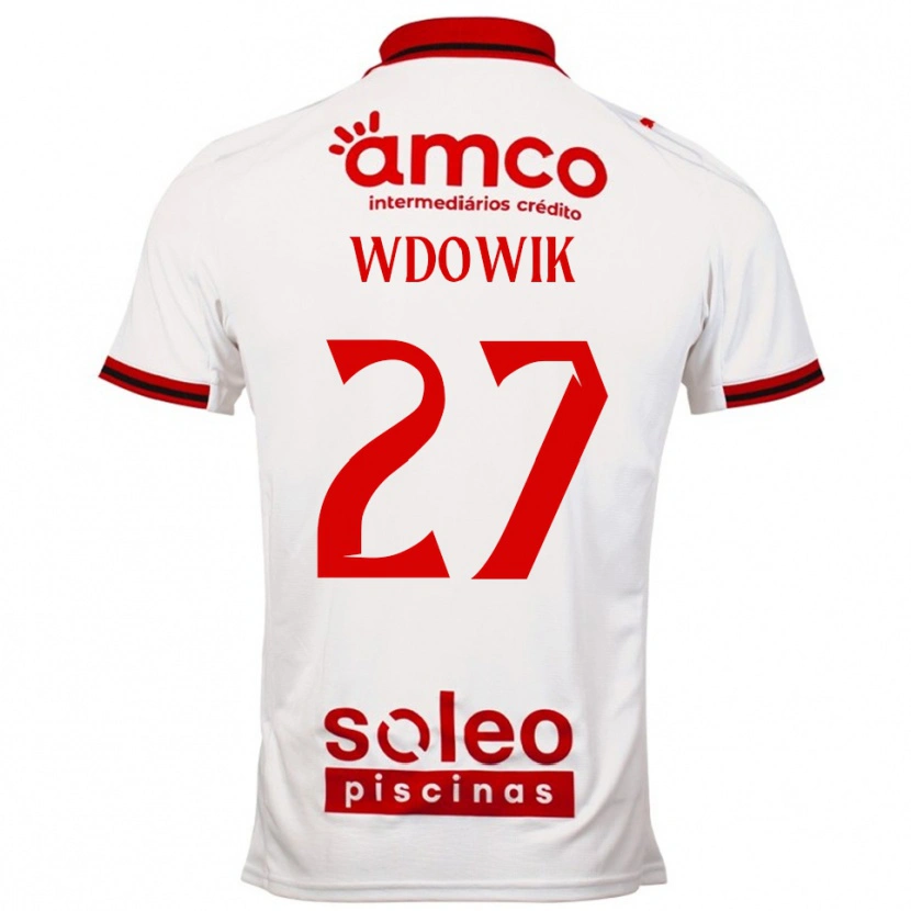 Danxen Hombre Camiseta Bartlomiej Wdowik #27 Blanco Rojo 2ª Equipación 2025/26 La Camisa México