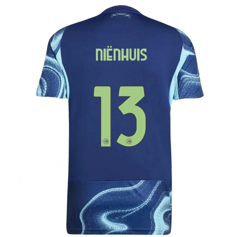 Danxen Hombre Camiseta Lois Niënhuis #13 Marino Celeste 2ª Equipación 2025/26 La Camisa México