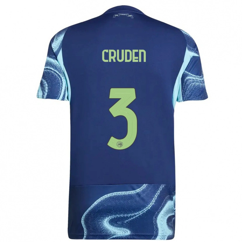 Danxen Hombre Camiseta Joeri Cruden #3 Marino Celeste 2ª Equipación 2025/26 La Camisa México