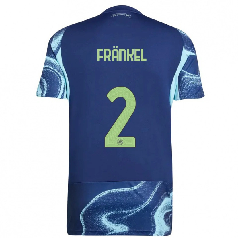 Danxen Hombre Camiseta Leroy Fränkel #2 Marino Celeste 2ª Equipación 2025/26 La Camisa México