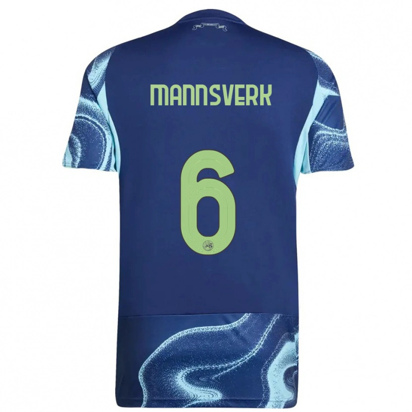 Danxen Hombre Camiseta Sivert Mannsverk #6 Marino Celeste 2ª Equipación 2025/26 La Camisa México
