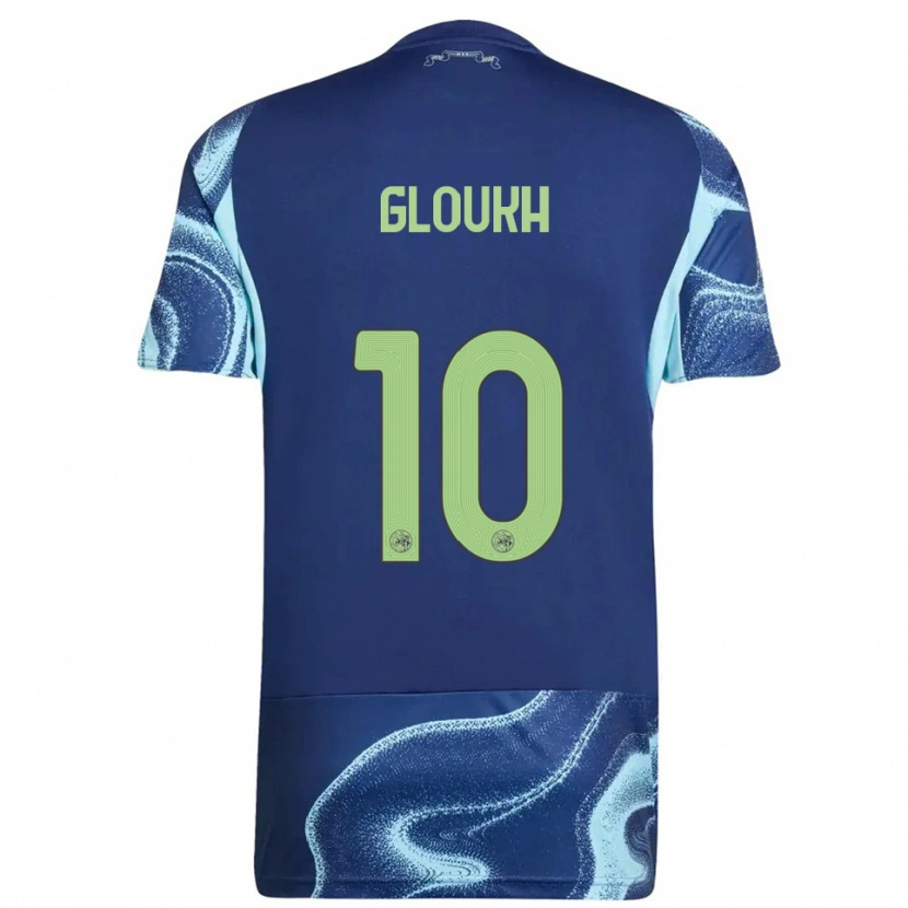 Danxen Hombre Camiseta Oscar Gloukh #10 Marino Celeste 2ª Equipación 2025/26 La Camisa México