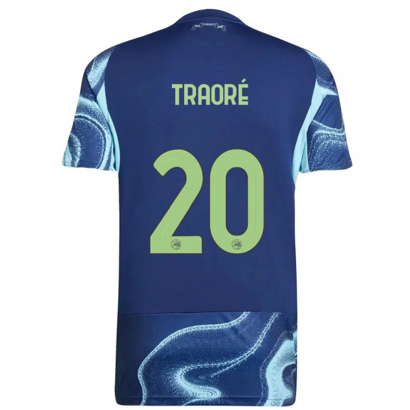 Danxen Hombre Camiseta Bertrand Traoré #20 Marino Celeste 2ª Equipación 2025/26 La Camisa México