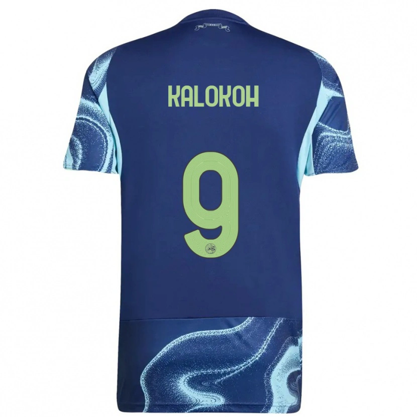 Danxen Hombre Camiseta David Kalokoh #9 Marino Celeste 2ª Equipación 2025/26 La Camisa México