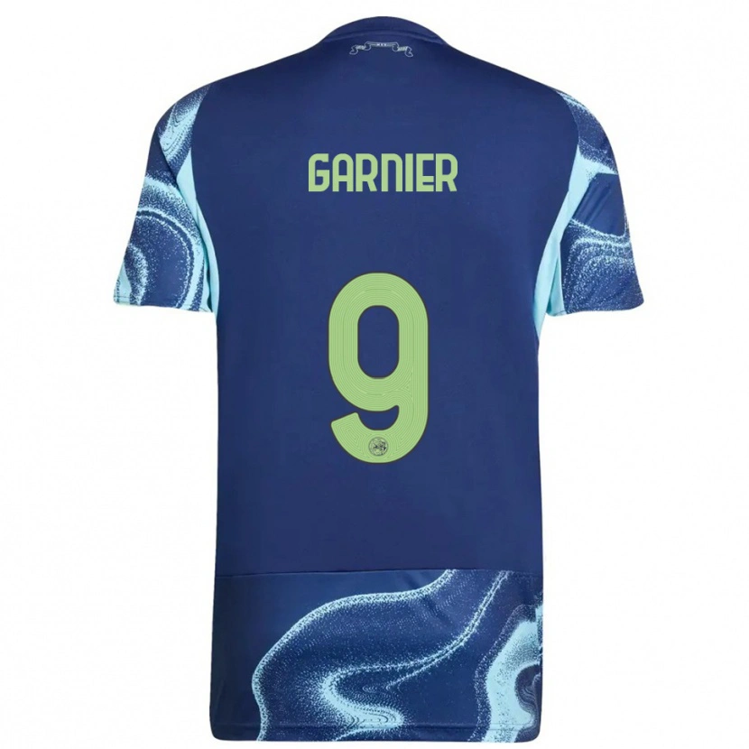 Danxen Hombre Camiseta Roméo Garnier #9 Marino Celeste 2ª Equipación 2025/26 La Camisa México