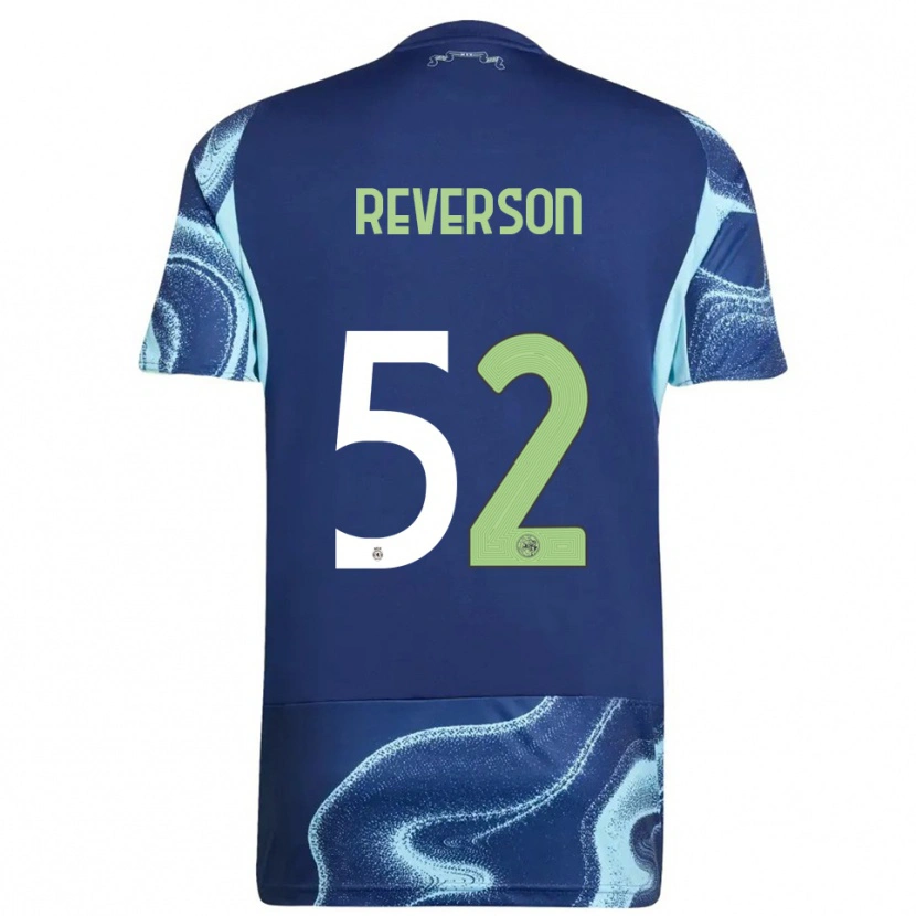 Danxen Hombre Camiseta Paul Reverson #52 Marino Celeste 2ª Equipación 2025/26 La Camisa México