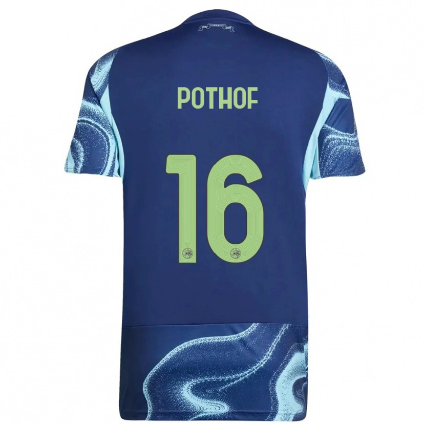 Danxen Hombre Camiseta Isa Pothof #16 Marino Celeste 2ª Equipación 2025/26 La Camisa México