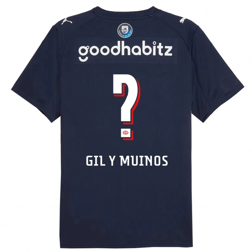 Danxen Hombre Camiseta Yael Gil Y Muinos #0 Marino Blanco 2ª Equipación 2025/26 La Camisa México