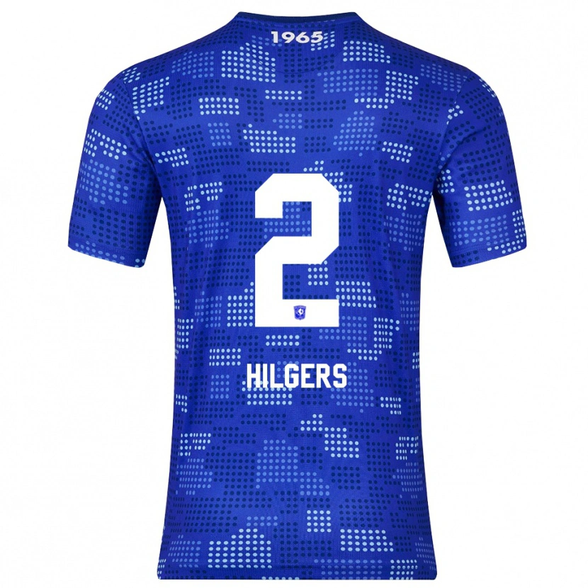 Danxen Hombre Camiseta Mees Hilgers #2 Azul Celeste 2ª Equipación 2025/26 La Camisa México