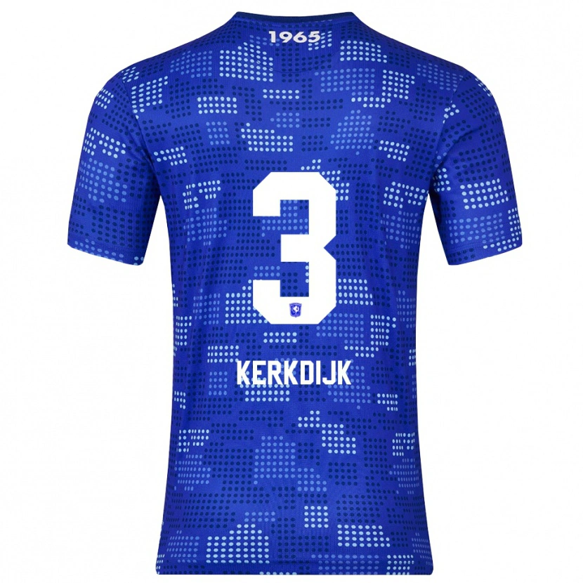 Danxen Hombre Camiseta Danique Kerkdijk #3 Azul Celeste 2ª Equipación 2025/26 La Camisa México