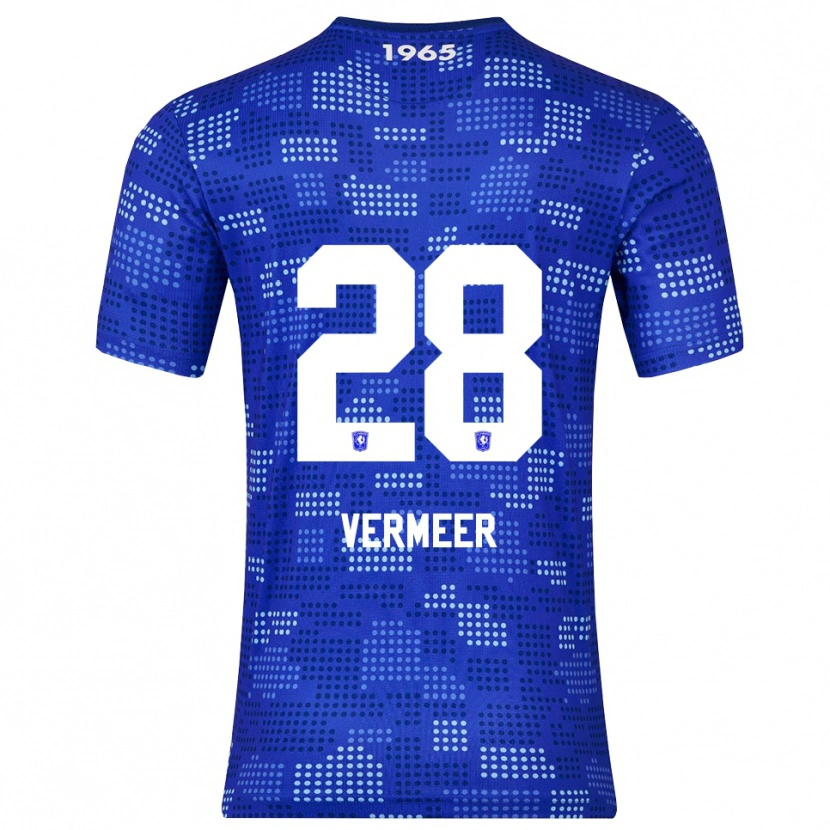Danxen Hombre Camiseta Sofie Rianne Vermeer #28 Azul Celeste 2ª Equipación 2025/26 La Camisa México