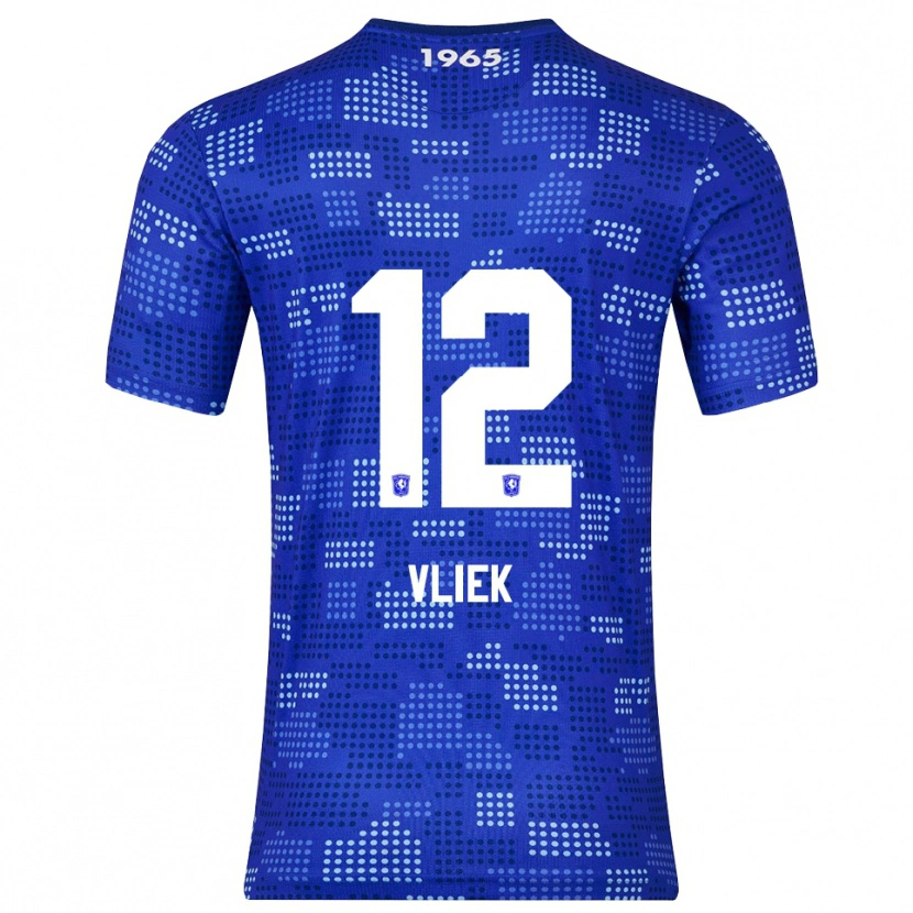 Danxen Hombre Camiseta Leonie Vliek #12 Azul Celeste 2ª Equipación 2025/26 La Camisa México