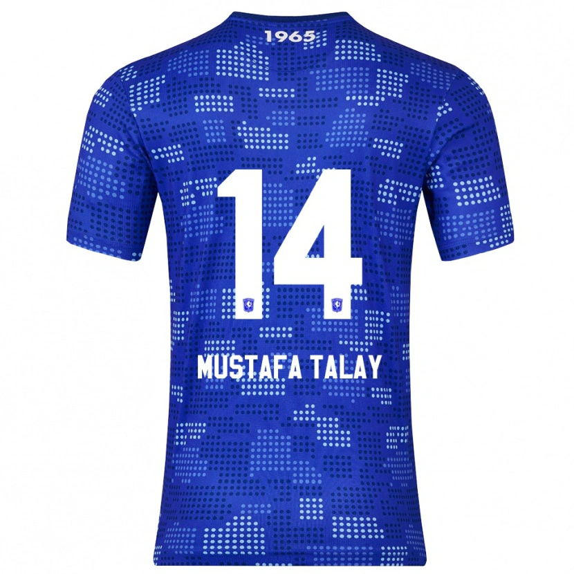 Danxen Hombre Camiseta Kaan Mustafa Talay #14 Azul Celeste 2ª Equipación 2025/26 La Camisa México