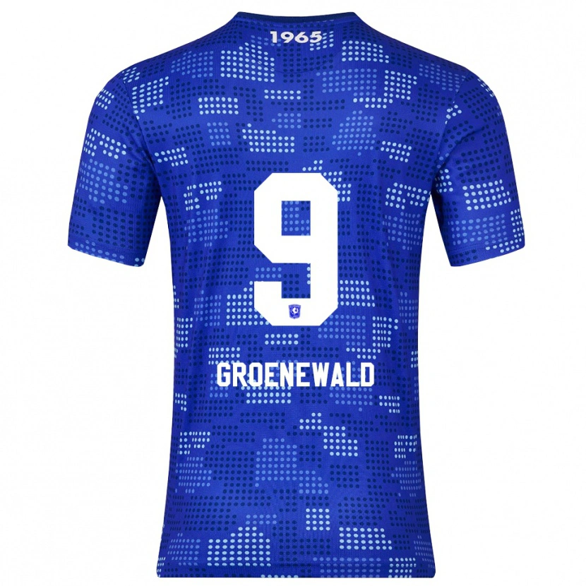 Danxen Hombre Camiseta Nigel Groenewald #9 Azul Celeste 2ª Equipación 2025/26 La Camisa México
