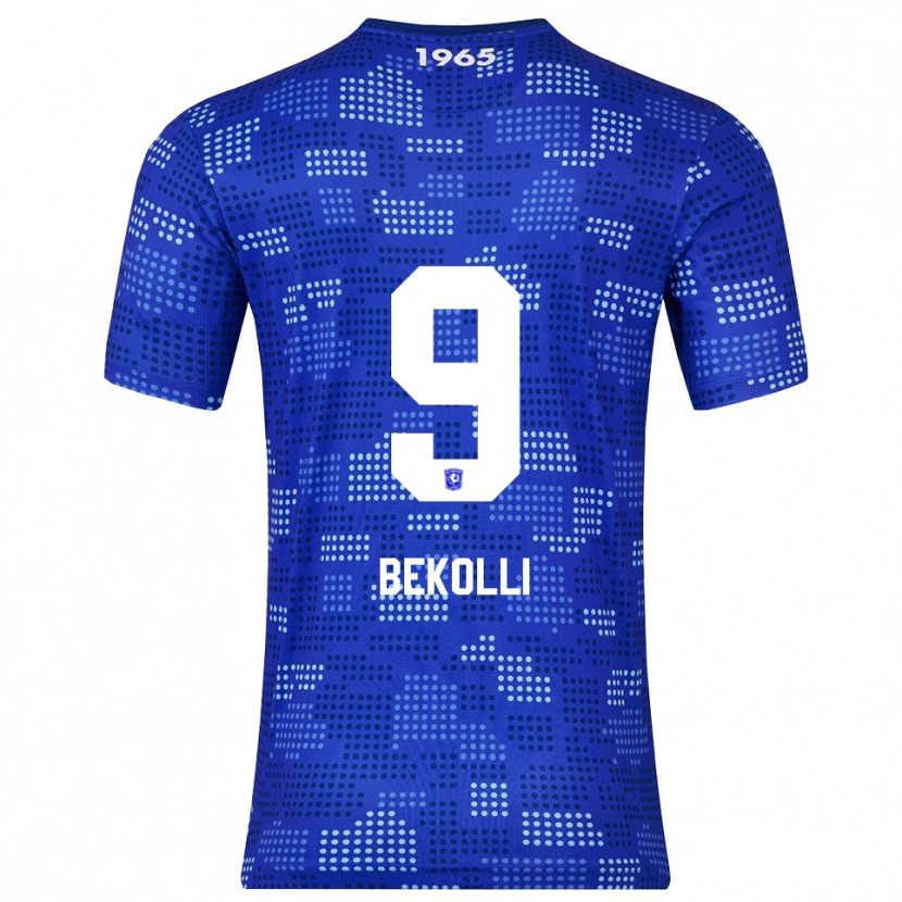 Danxen Hombre Camiseta Leart Bekolli #9 Azul Celeste 2ª Equipación 2025/26 La Camisa México