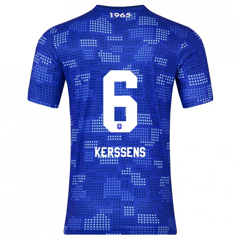 Danxen Hombre Camiseta Tom Kerssens #6 Azul Celeste 2ª Equipación 2025/26 La Camisa México