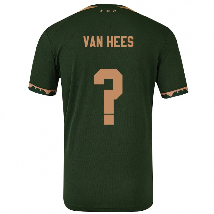 Danxen Hombre Camiseta Rickson Van Hees #0 Verde Oro 2ª Equipación 2025/26 La Camisa México