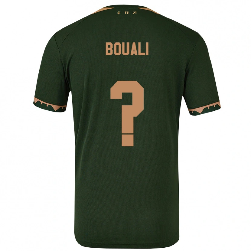 Danxen Hombre Camiseta Zakaria Bouali #0 Verde Oro 2ª Equipación 2025/26 La Camisa México