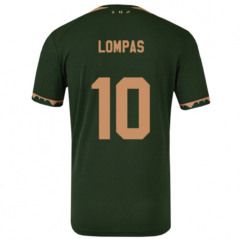 Danxen Hombre Camiseta Maximos Lompas #10 Verde Oro 2ª Equipación 2025/26 La Camisa México