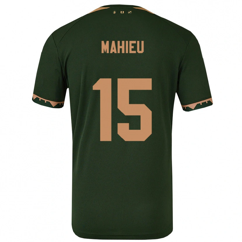 Danxen Hombre Camiseta Lena Mahieu #15 Verde Oro 2ª Equipación 2025/26 La Camisa México
