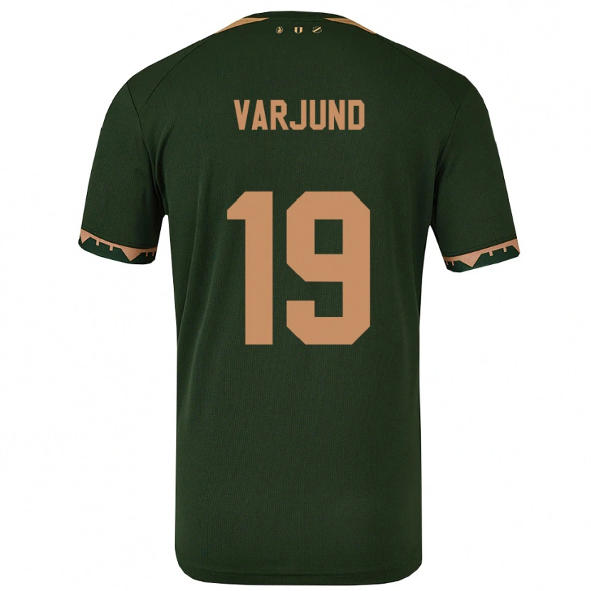Danxen Hombre Camiseta Tony Varjund #19 Verde Oro 2ª Equipación 2025/26 La Camisa México