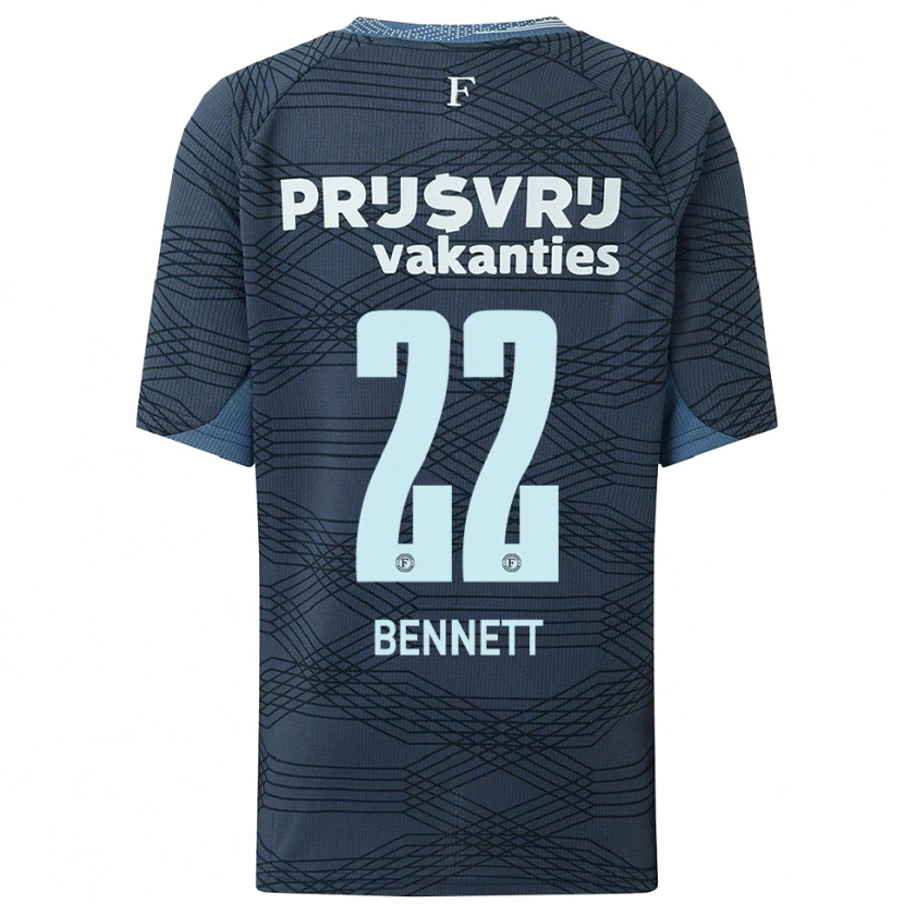 Danxen Hombre Camiseta Walter Bennett #22 Negro Gris 2ª Equipación 2025/26 La Camisa México