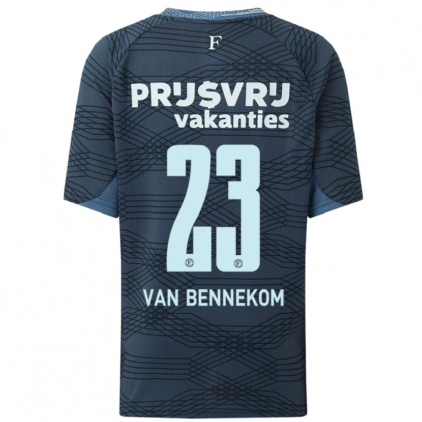 Danxen Hombre Camiseta Duron Van Bennekom #23 Negro Gris 2ª Equipación 2025/26 La Camisa México