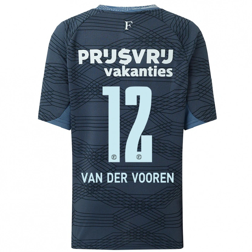 Danxen Hombre Camiseta Remy Van Der Vooren #12 Negro Gris 2ª Equipación 2025/26 La Camisa México