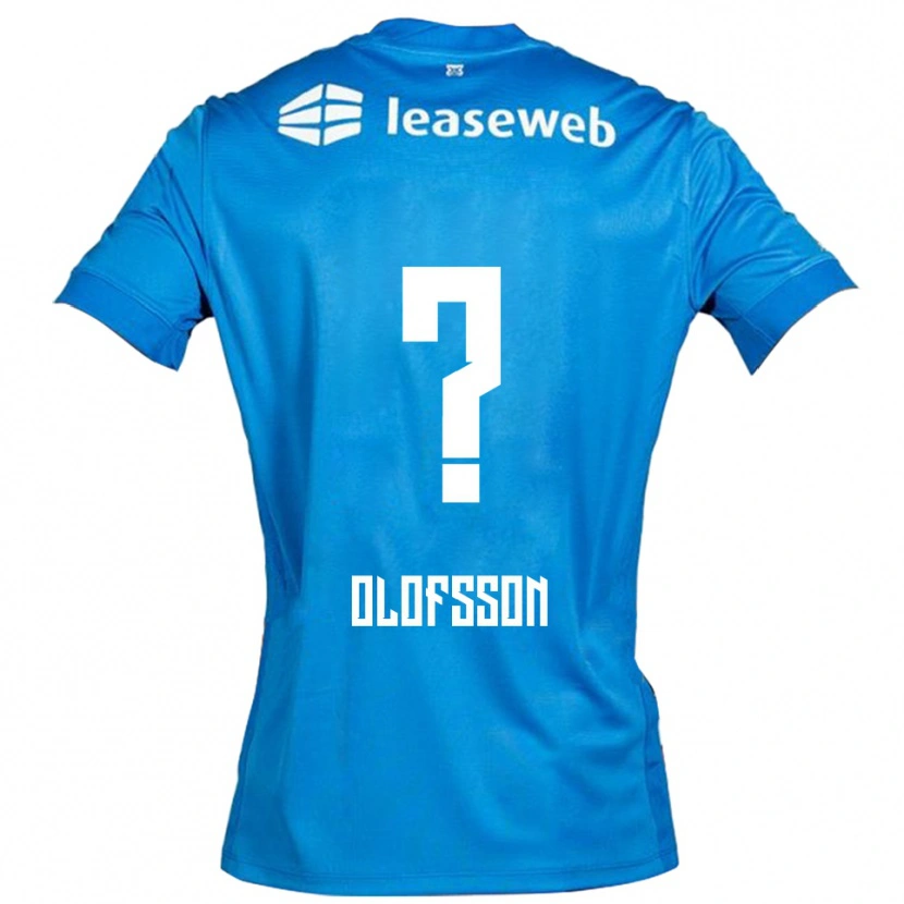 Danxen Hombre Camiseta Wilmer Olofsson #0 Azul Blanco 2ª Equipación 2025/26 La Camisa México