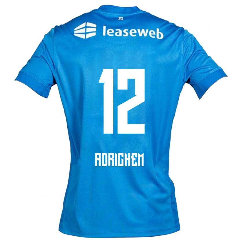 Danxen Hombre Camiseta Mees Adrichem #12 Azul Blanco 2ª Equipación 2025/26 La Camisa México