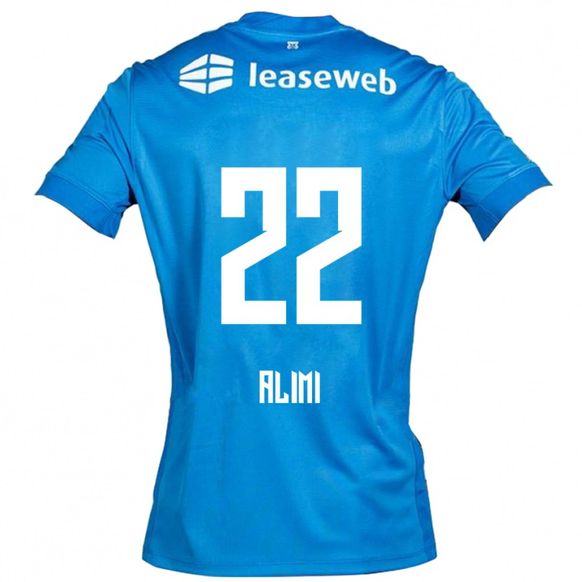 Danxen Hombre Camiseta Fadil Alimi #22 Azul Blanco 2ª Equipación 2025/26 La Camisa México