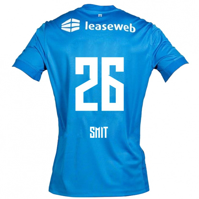 Danxen Hombre Camiseta Kees Smit #26 Azul Blanco 2ª Equipación 2025/26 La Camisa México