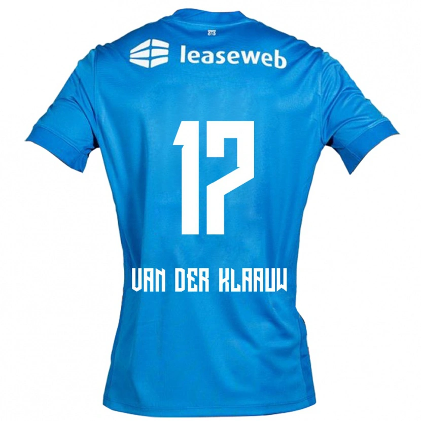 Danxen Hombre Camiseta Deacon Van Der Klaauw #17 Azul Blanco 2ª Equipación 2025/26 La Camisa México