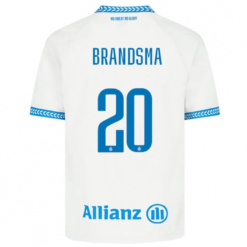 Danxen Hombre Camiseta Ilke Brandsma #20 Azul Blanco 2ª Equipación 2025/26 La Camisa México