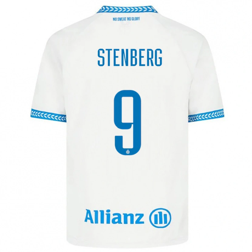 Danxen Hombre Camiseta Hanna Stenberg #9 Azul Blanco 2ª Equipación 2025/26 La Camisa México