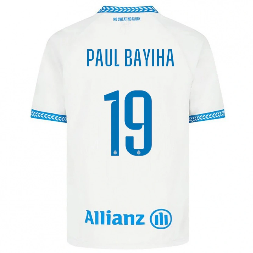 Danxen Hombre Camiseta Jean-Paul Bayiha #19 Azul Blanco 2ª Equipación 2025/26 La Camisa México