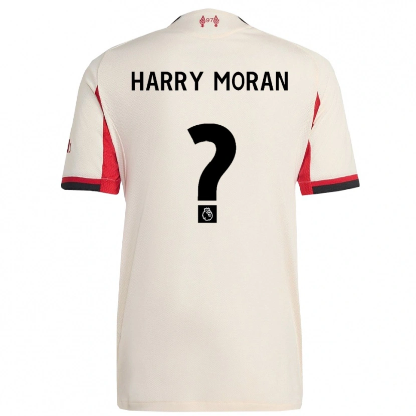 Danxen Hombre Camiseta Harry Moran #0 Blanco Negro 2ª Equipación 2025/26 La Camisa México