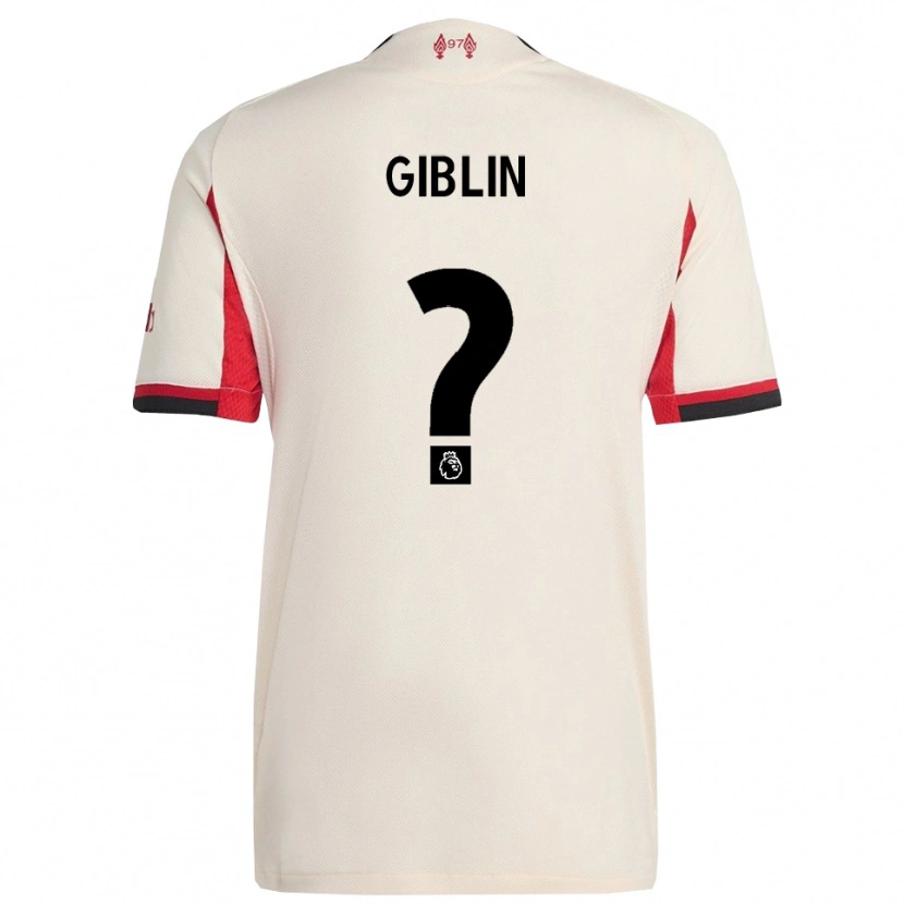 Danxen Hombre Camiseta Nathan Giblin #0 Blanco Negro 2ª Equipación 2025/26 La Camisa México