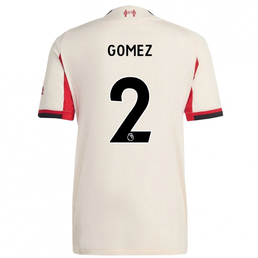 Danxen Hombre Camiseta Joe Gomez #2 Blanco Negro 2ª Equipación 2025/26 La Camisa México