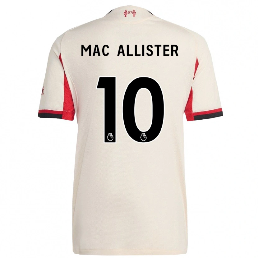 Danxen Hombre Camiseta Alexis Mac Allister #10 Blanco Negro 2ª Equipación 2025/26 La Camisa México