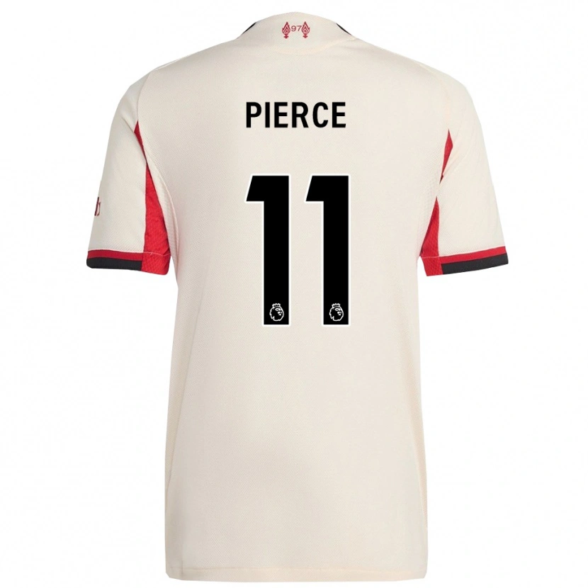 Danxen Hombre Camiseta Alfie Pierce #11 Blanco Negro 2ª Equipación 2025/26 La Camisa México