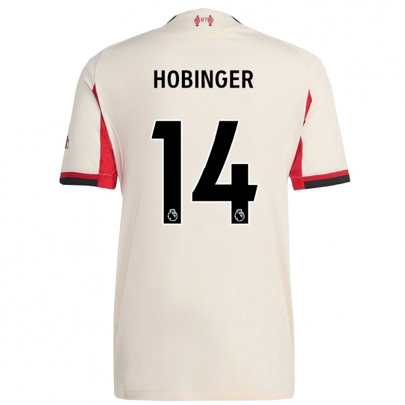 Danxen Hombre Camiseta Marie Höbinger #14 Blanco Negro 2ª Equipación 2025/26 La Camisa México