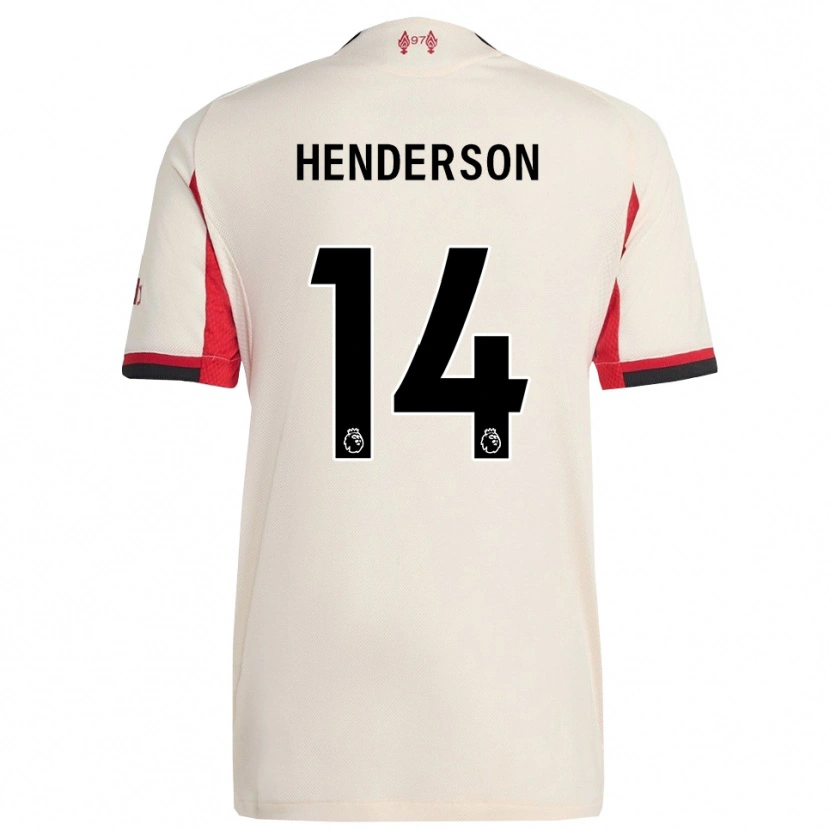 Danxen Hombre Camiseta Henderson #14 Blanco Negro 2ª Equipación 2025/26 La Camisa México