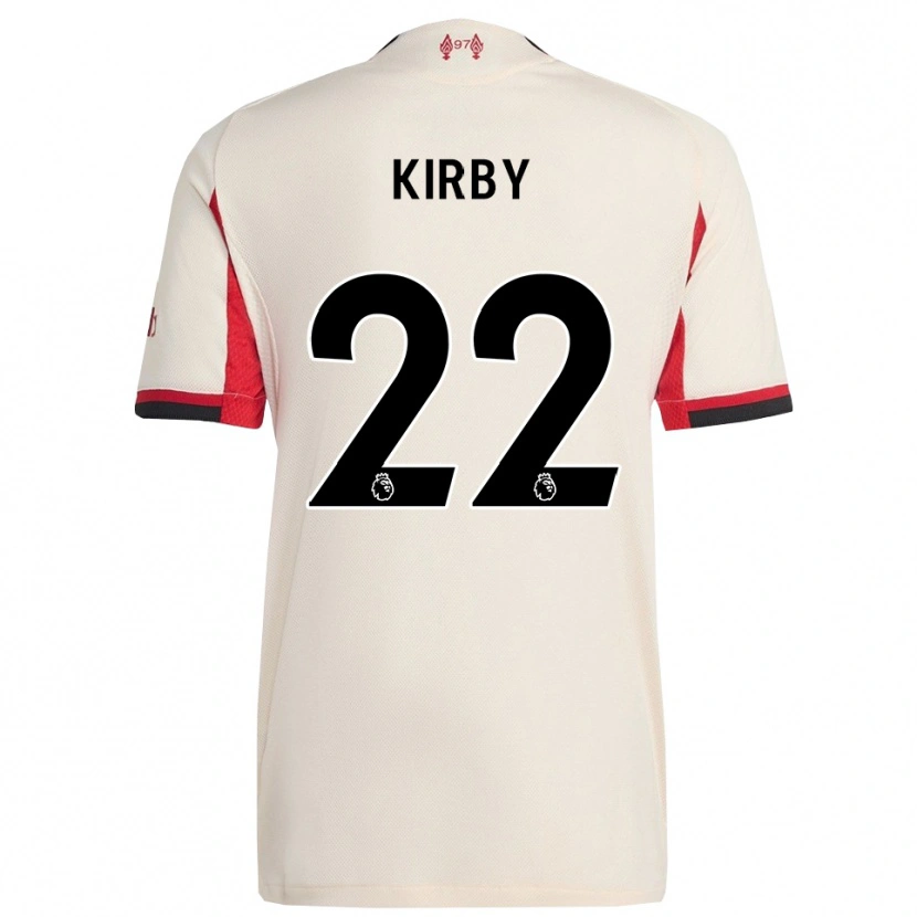 Danxen Hombre Camiseta Faye Kirby #22 Blanco Negro 2ª Equipación 2025/26 La Camisa México