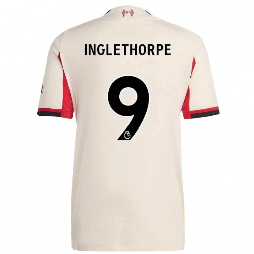 Danxen Hombre Camiseta Finn Inglethorpe #9 Blanco Negro 2ª Equipación 2025/26 La Camisa México